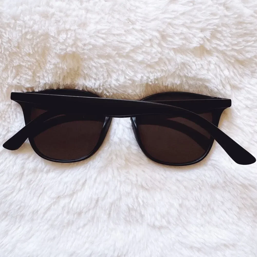 Milo Blue Oversized Oval Horn Rims Sunglasses